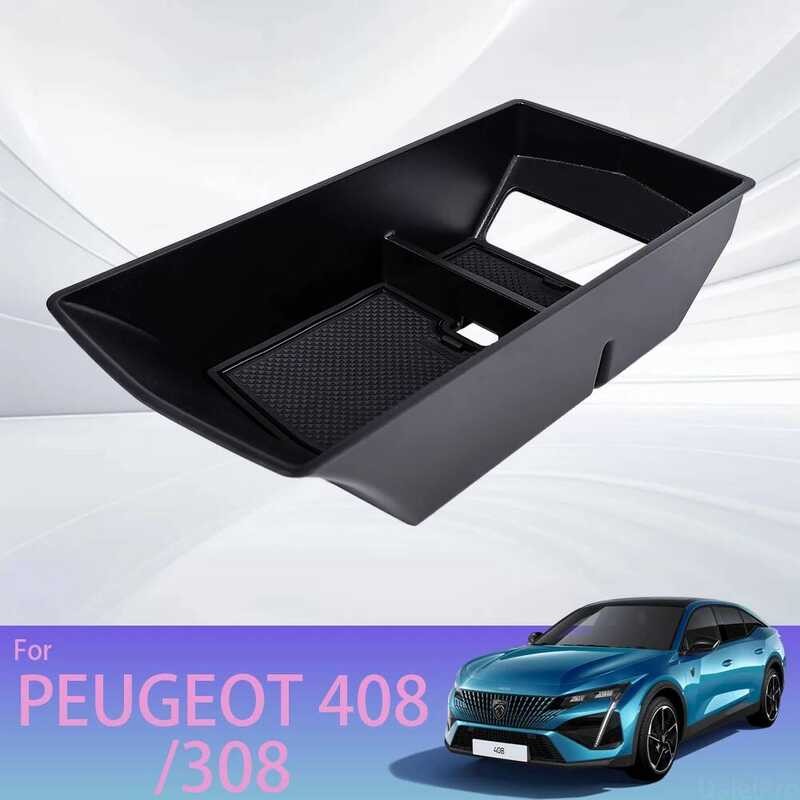 สําหรับ PEUGEOT 408 2023/308 2021-2023 ที่เท้าแขนรถคอนโซลกลางจัดระเบียบถาดกล่องเก็บ Central Ti อุปกร