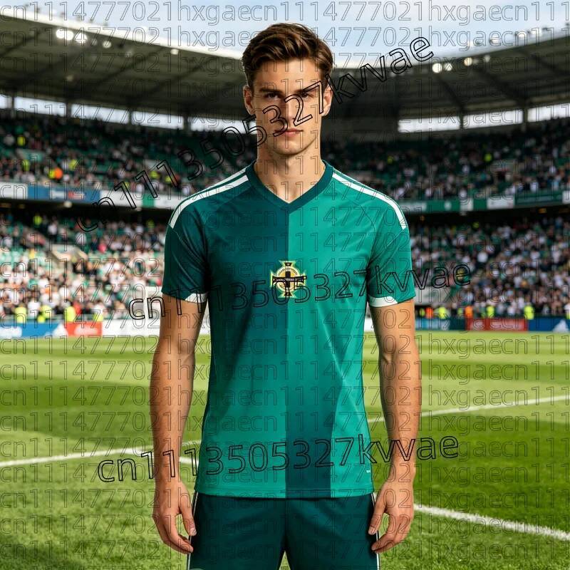 2026 Northern Ireland Home Jersey การแข่งขัน Away Jersey เสื้อยืดผู้ชายฟุตบอลพัดลมเสื้อ Quick-drying