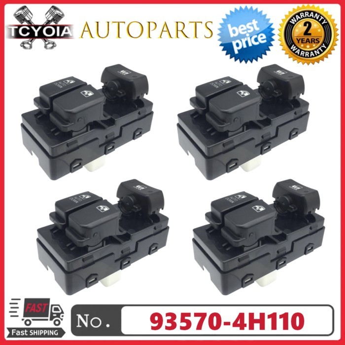93570-4H110 Front Left Driver Side Car Window Switch Button Master For Hyundai H1 H-1 Starex i800 G