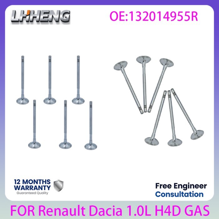 H4D Engine Intake Exhaust Valve For Renault CAPTUR CLIO Dacia DUSTER JOGGER LOGAN 1.0L 1.0 L T 2019