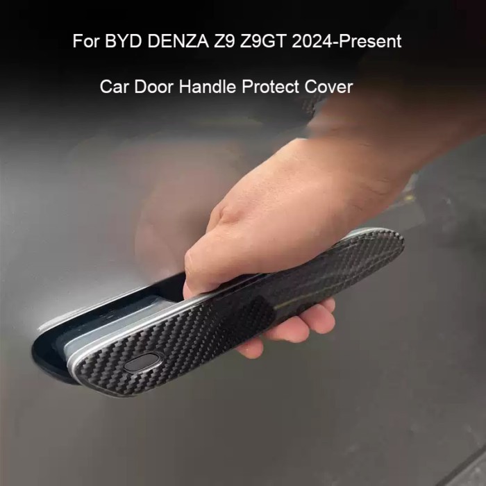 4pcs Car ABS Door Handle Cover Anti Scratch Waterproof Durable For BYD DENZA Z9 Z9GT 2024-PresentAu