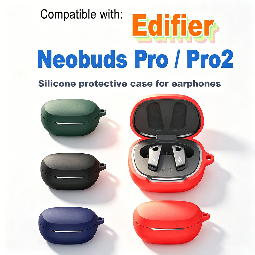 เคสสําหรับ Edifier Neobuds Pro / Pro2 ซิลิโคนกันกระแทกป้องกันรอยขีดข่วนล้างทําความสะอาดได้หูฟังเคสป้