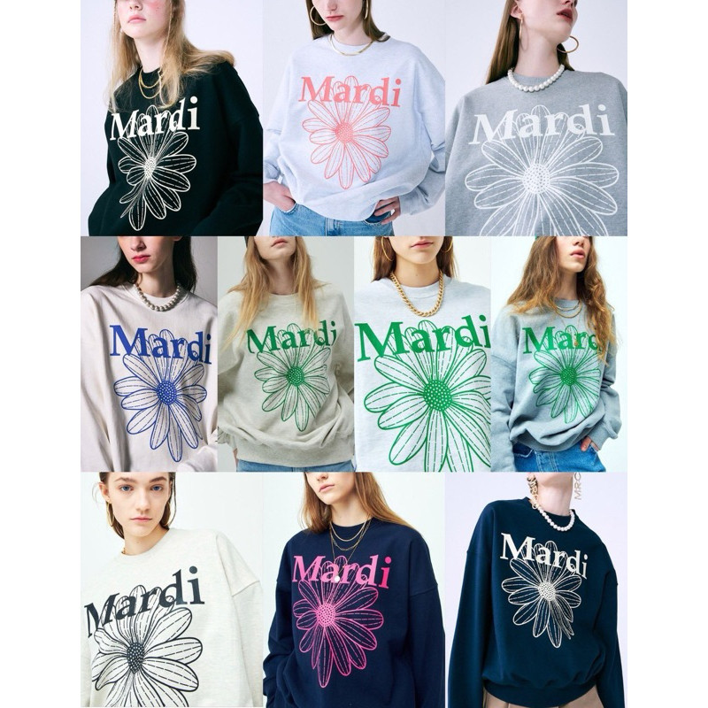 ♞,♘,♙(Preorder) MARDI MERCREDI SWEATSHIRT FLOWER 2025