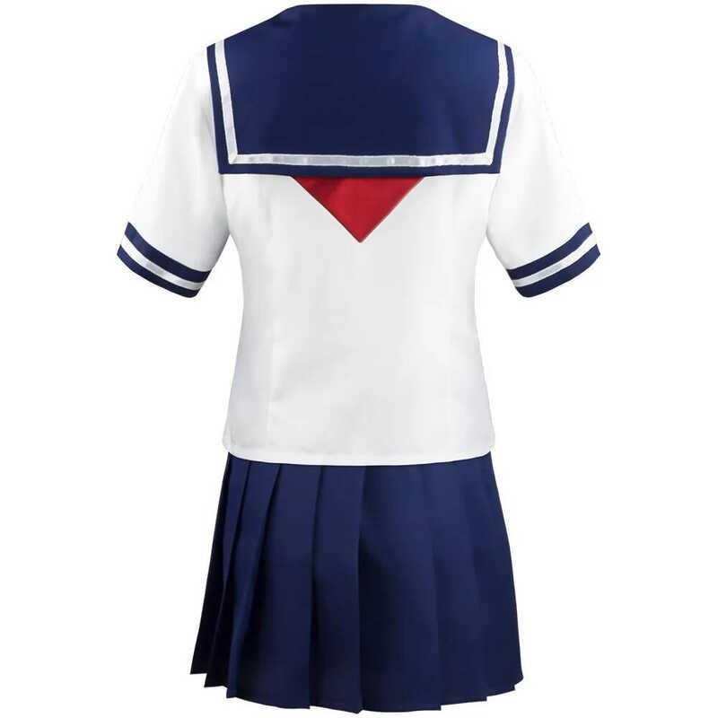 ▥ Cos-Animefly จําลอง Ayano Aishi Yandere Chan คอสเพลย์เครื่องแต่งกายญี่ปุ่นชุดนักเรียนหญิงกะลา