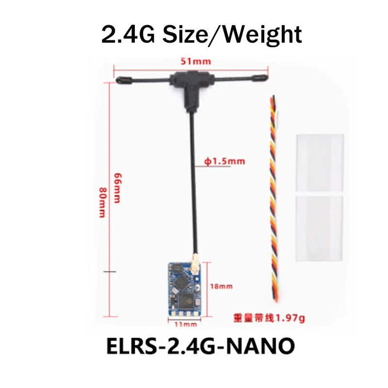 ▥ BAYCK ELRS 915Mhz/2.4Ghz NANO Expresslrs พร้อม T ประเภทเสาอากาศสนับสนุน Wifi อัพเกรดสําหรับ R