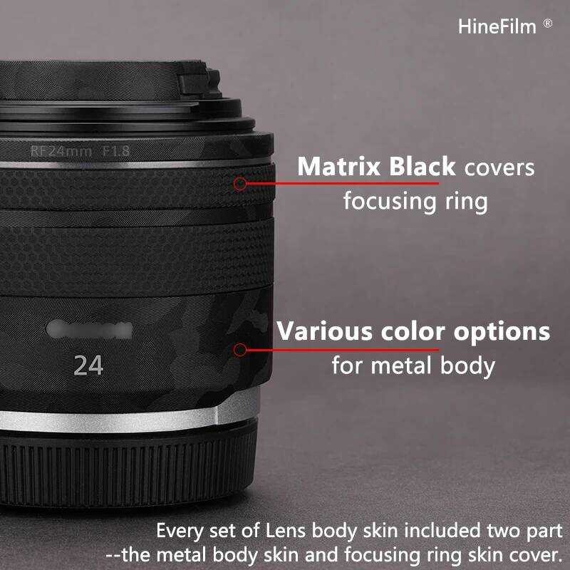▥ Hinefilm ผิวสําหรับ Rf24 เลนส์รูปลอกสกินสําหรับ Canon Rf24mm F1.8 มาโคร IS STM เลนส์ 24 F1.8