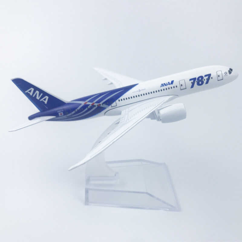 All Japan Air 787 ANA เครื่องบินรุ่นเครื่องบินของขวัญ 16 ซม.เครื่องบินรุ่น