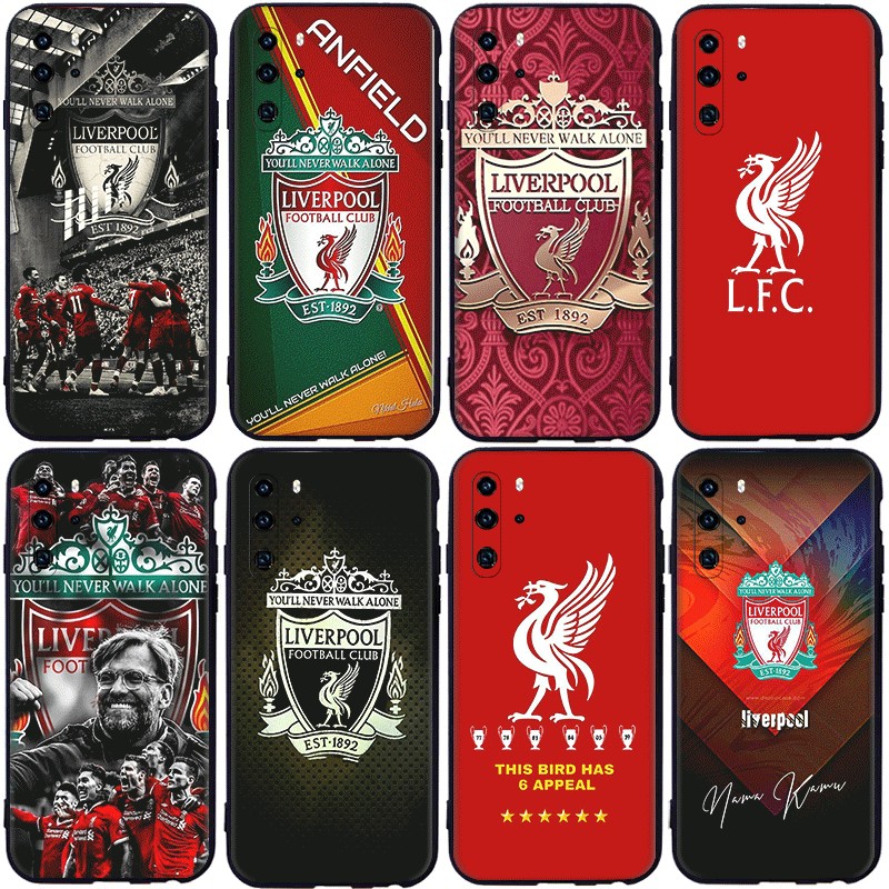 C15 Liverpool Football Club โลโก้สําหรับ Huawei P30 Pro Lite Y5P Y6P Y7A Y8P TPU Spot พลาสติกสีดํานุ