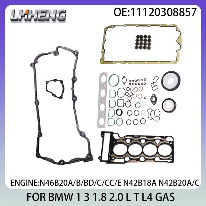 Engine FUll Gasket Set for BMW 1 3 120i 316i 318i 1.8L 2.0L 1.8 2.0 L T l4 GAS 00-11 N46B20A N42B18