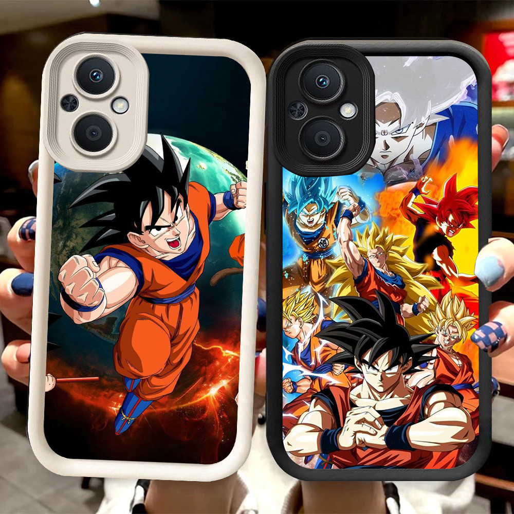 R57 Dragon Ball Casing สําหรับ OPPO Reno 8Z 7 7Z 8 Lite 5G สีดําและสีขาว