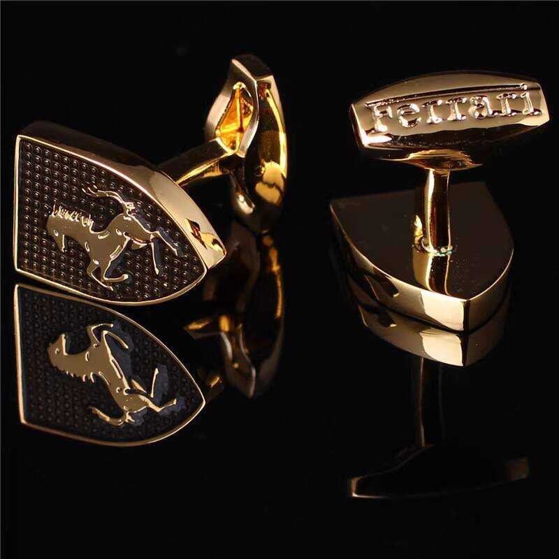 HOJOYU Cufflinks Cufflinks French Mens Cufflinks Horse Cufflinks TE071