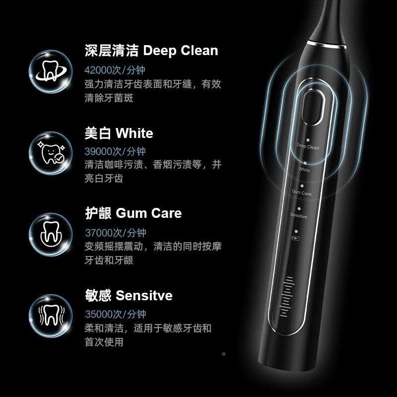 Y06 แปรงสีฟันไฟฟ้าแม่เหล็กลอยสมาร์ทคลื่นทําความสะอาด Dupont ขนแปรงนุ่มแบบพกพา Offline 468 ของขวัญ