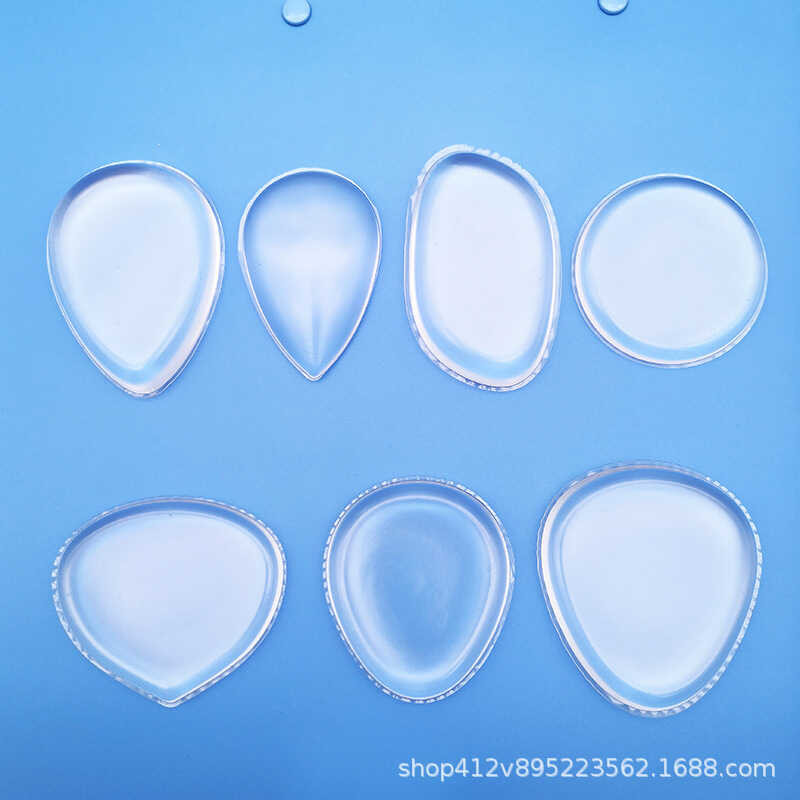 โปร่งใสโปร่งใสซิลิโคนพัฟ 3d Beauty Egg ไม่มีแป้งใช้งานง่ายแต่งหน้า Jelly Q แต่งหน้าเบาะ PU พัฟเปียก