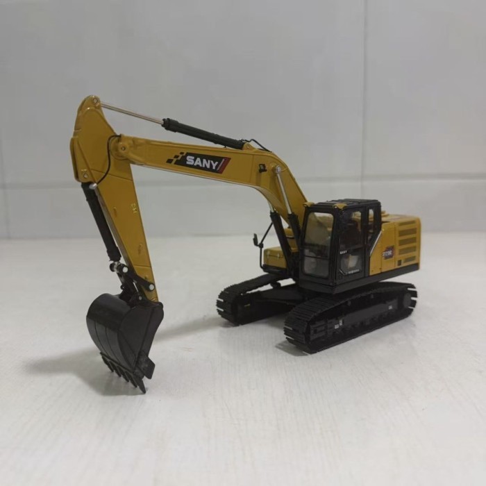 SANY SANY SY215C รถขุดจําลองโลหะตกแต่งโรงงานเดิมวิศวกรรมยานพาหนะตกแต่ง 1/35