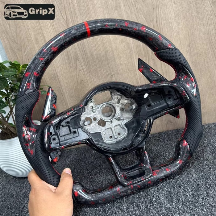 Suitable for Volkswagen Golf 7 MK7 MK7.5 GTI Scirocco forged carbon fiber steering wheel forged car