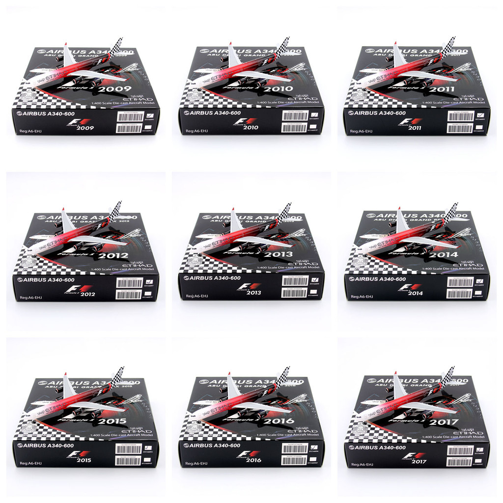 YY Wings YYY Wings Attihad Airlines A340-600 A6-EHJ เครื่องบินโลหะผสมรุ่น 1/400
