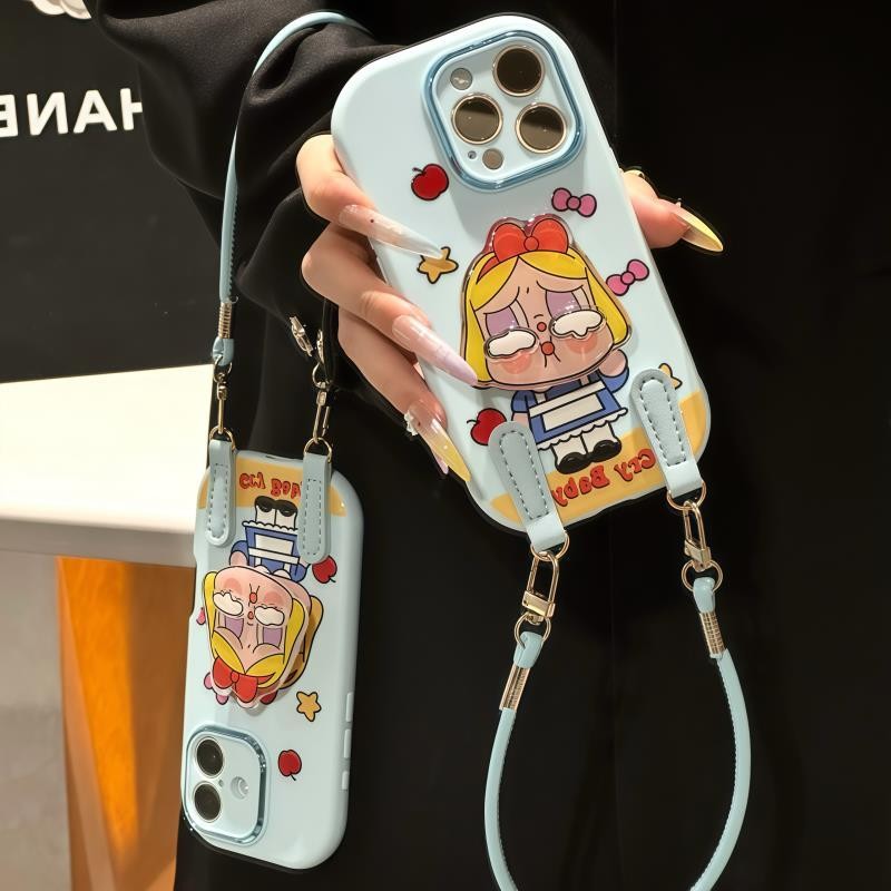 Huangfa Crying Baby Bracket Lanyard เหมาะสําหรับ Apple 17/16 เคสโทรศัพท์ iPhone15