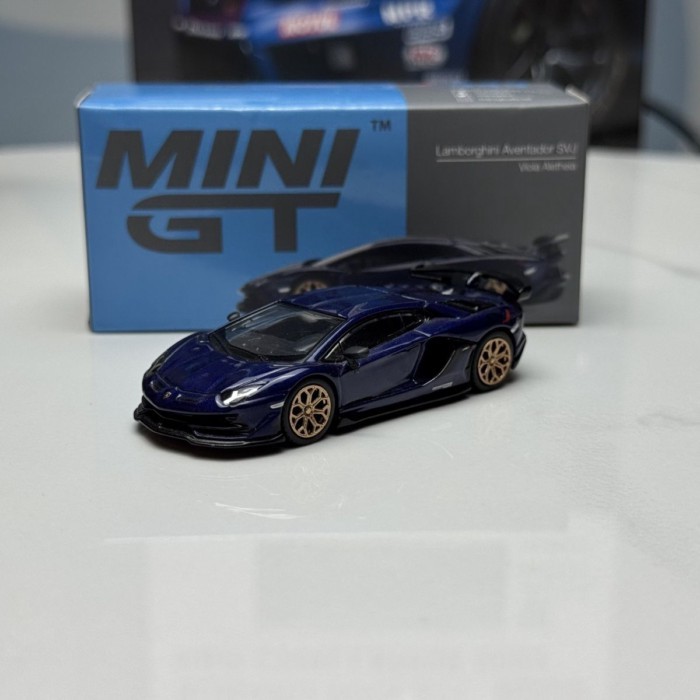 ข้อเสนอพิเศษ ข้อบกพร่อง MINIGT 343 Lamborghini Aventador SVJ 1/64 โมเดลรถโลหะผสม