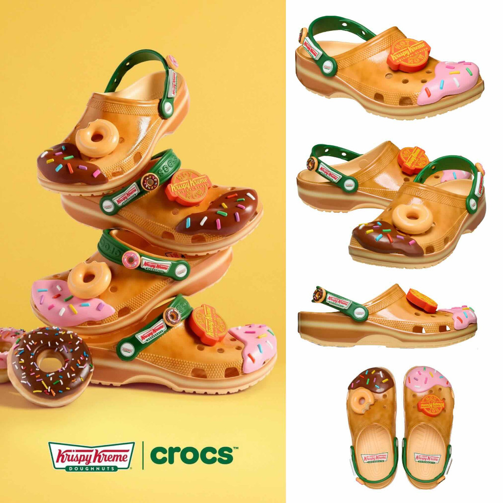 ♞Pre-Order Krispy Kreme Crocs Classic Clog from USA YRF