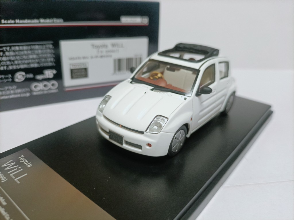 Hi Story 1 43 Toyota Retro Light Car Model Toyota Will Vi 2000 สีขาว