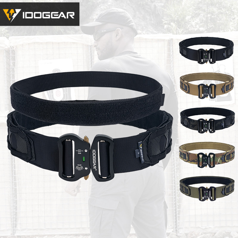 IDOGEAR เข็มขัดยุทธวิธี MOLLE แบบปลด سريع น้ำหนักเบา