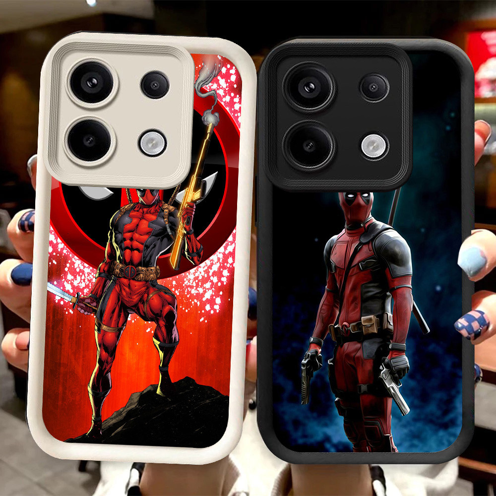 R55 ปลอก Deadpool สําหรับ Infinix Note 40 40S Pro Plus 5G สีดําและสีขาว