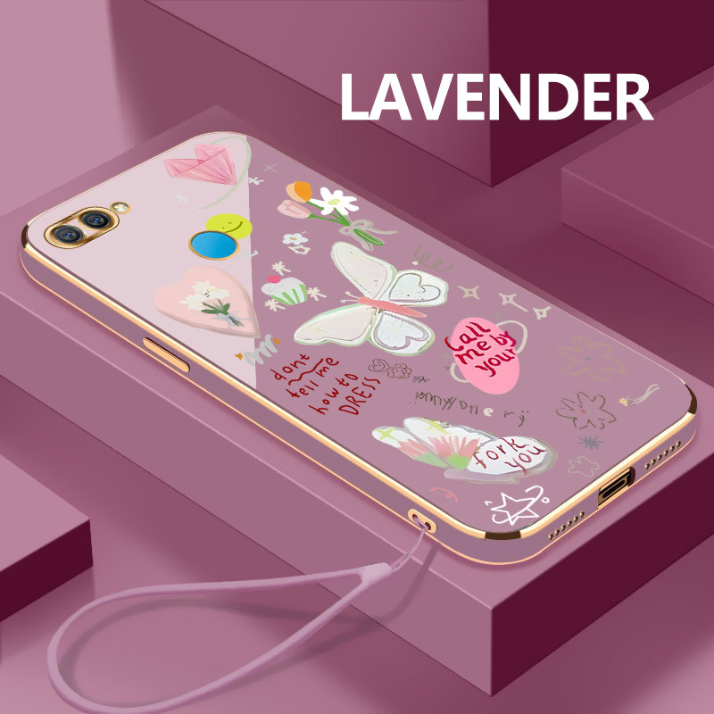 เคสโทรศัพท์ HP สําหรับ OPPO A7 A7n A7x A8 ผีเสื้อหวานปลอกทนต่อการตก