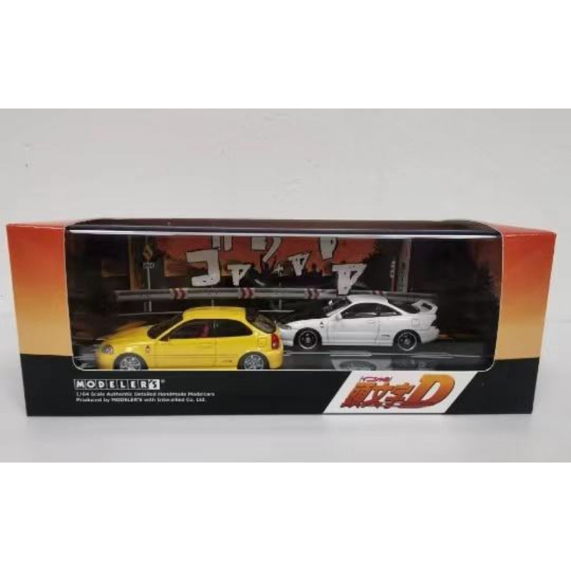 แอนิเมชั่นคลับ 1: 64 Initial D DC2 EK9 รถคู่ชุดรถโลหะผสมรุ่นผลิตภัณฑ์สําเร็จรูปคอลเลกชัน