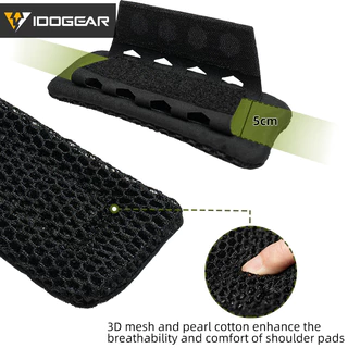 IDOGEAR แผ่นรองไหล่แบบยุทธวิธี สำหรับ FCSK FCPC JPC ป้องกันการลื่นและการกระแทก ขนาดมาตรฐาน