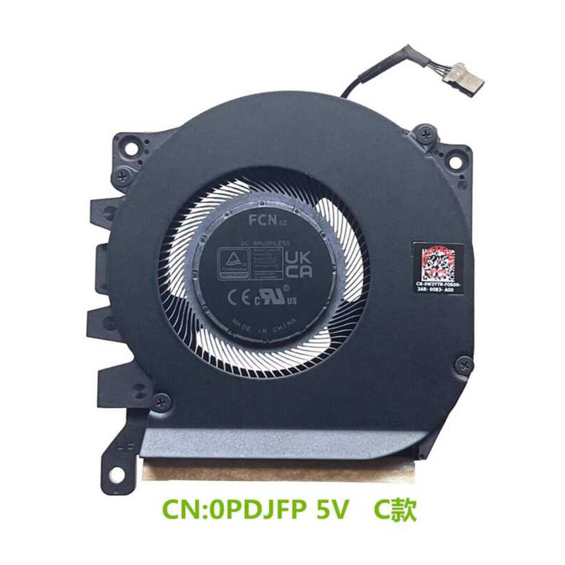 พัดลม Dell/Dell Alien X16 R1 ดั้งเดิมใหม่เอี่ยม 0W3Y 0PDJFP 5V