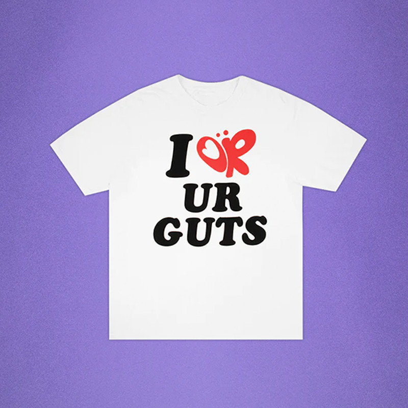 Olivia Rodrigo GUTS เสื้อยืดแขนสั้นลําลอง ผ้าฝ้าย พิมพ์ลาย Olivia Rodrigo I OR Ur GUTS  สไตล์วินเท