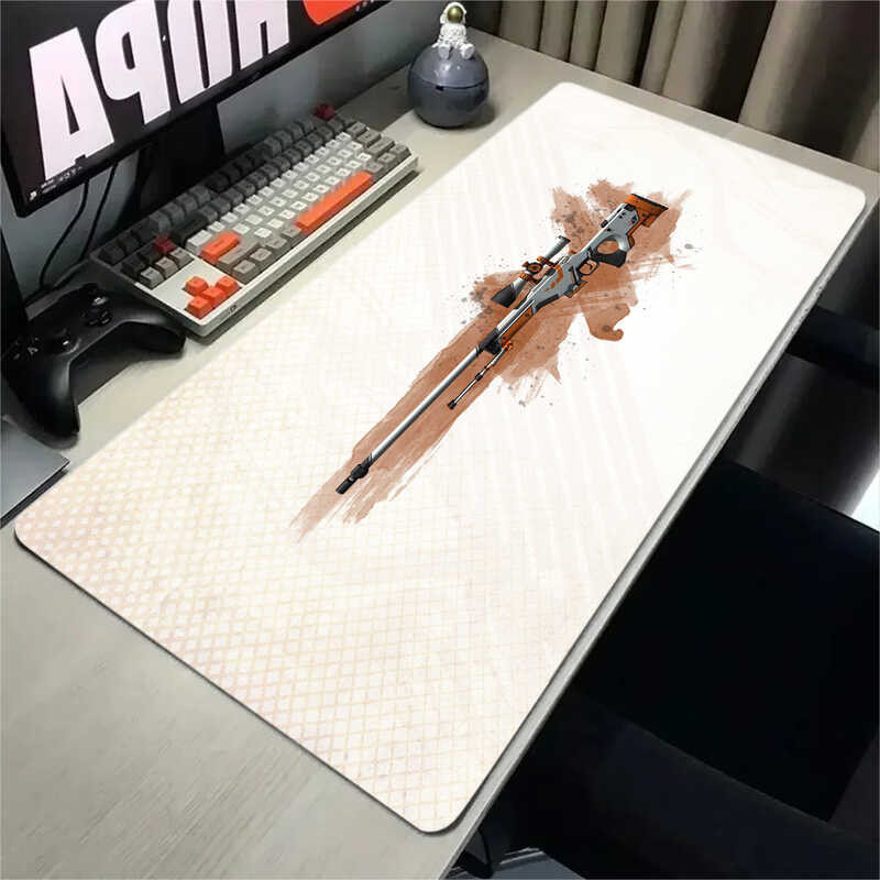 C csgo Skin Anti-Terrorist Elf แผ่นรองเมาส์ขนาดใหญ่เกมชายหญิงสํานักงาน Dirt-Resistant Anti @-