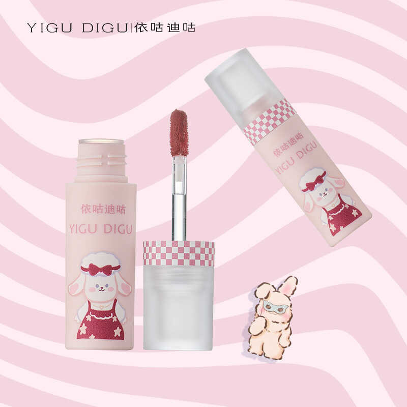 YIGUDIGU YIGUDIGU Opera Group Performance Notes Lip Glaze Matte Velvet Lip Mud Plain Face ลิปสติกไวท