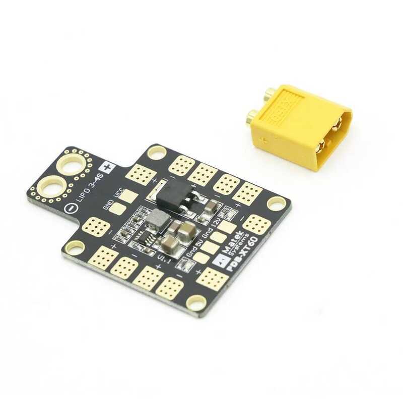 Matek ◊ ▷ Systems PDB Xt60 พร้อม BEC 5V & 12V ทองแดง 2Oz สำหรับเฮลิคอปเตอร์ RC FPV ควอดคอปเตอร์ มัล
