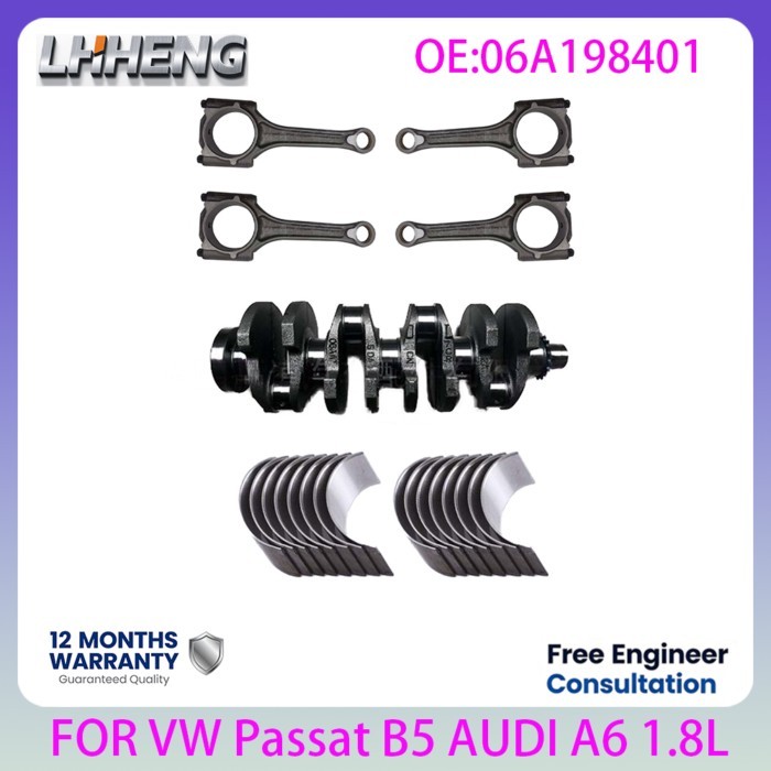 Engine Crankshaft Connecting Rod Bearing Set For VW Passat B5 Audi A4 B5 A6 C5 1.8L 1.8 L T L4 GAS