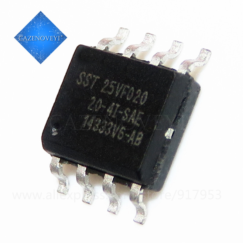 10 ชิ้น SST25VF020 SST25VF020-20-4C-SAE PCT25VF020B-80-4C-SAE 25VF020 SOP-8 ในสต็อก