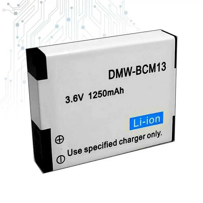 Battery for Panasonic Lumix DC-TS7 DMC-GH3 DMC-FT5 DMC-ZS30 BCM13 1250mAh