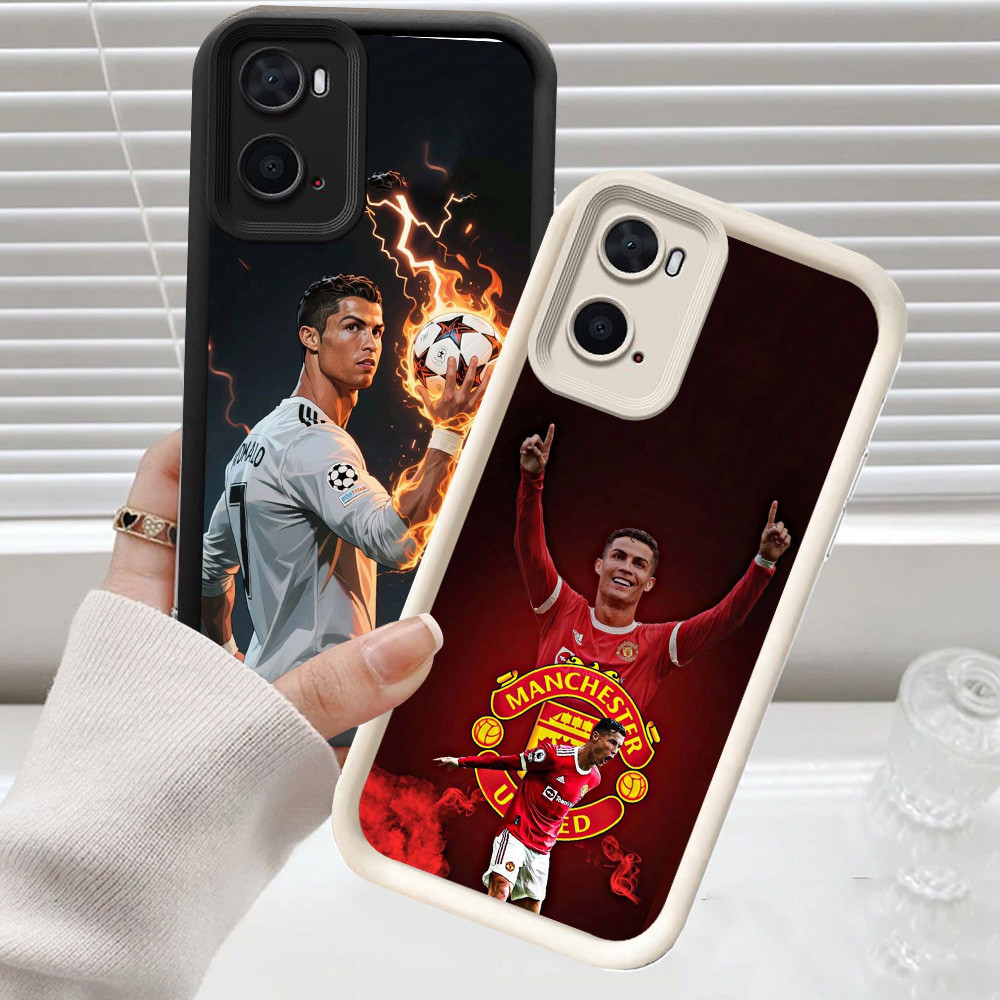 CH10 Ronaldo Soft Casing สําหรับ OPPO A77s A77 Realme C33 A96 9i เคสป้องกัน