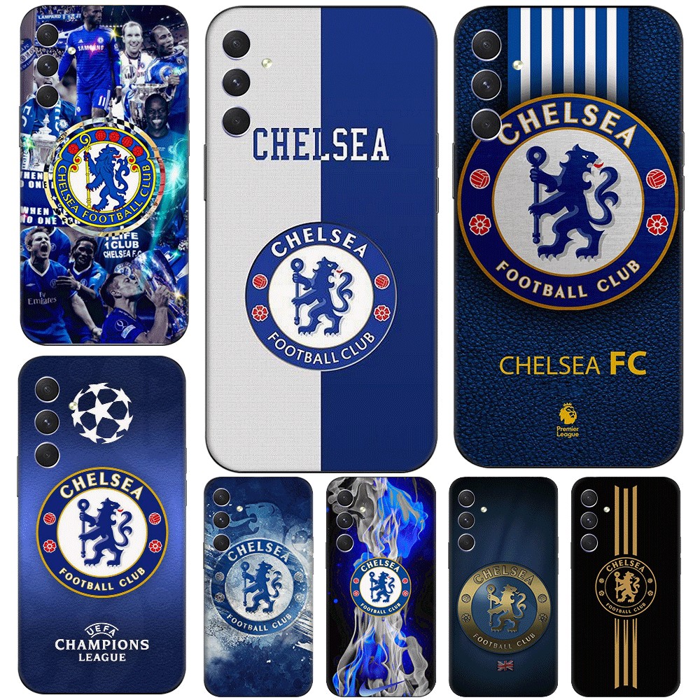 Chelsea Club โลโก้สําหรับ Samsung A32 A51 A52 A71 A72 M20 TPU Spot พลาสติกสีดํากรณีนุ่ม