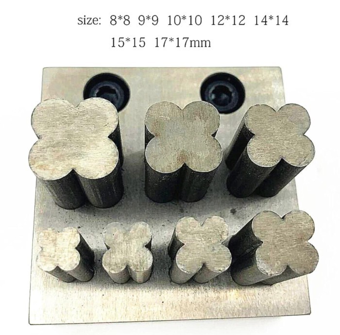 Jewelry Clasp Press Tool Set Necklace Punching Molds Bracelet Making Molds Adjustable Steel Die Cut