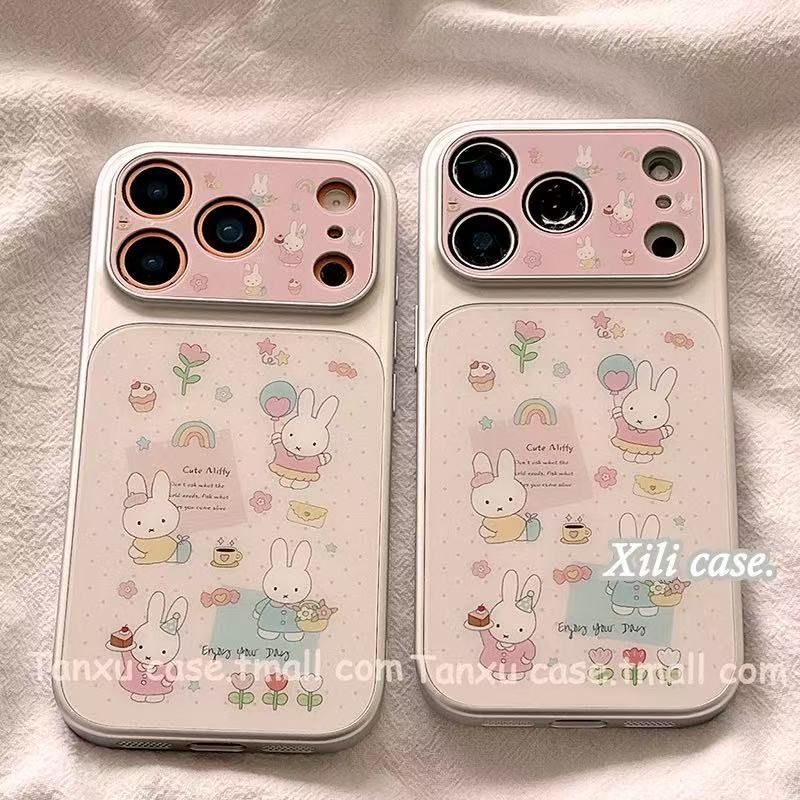 น่ารักการ์ตูน Miffy กระต่ายเคสโทรศัพท์สําหรับ OPPO A5 A3 A3s A5s A6 Pro A9 2020 A6c A6x A6s A3x A5x 5G หนังกันกระแทก
