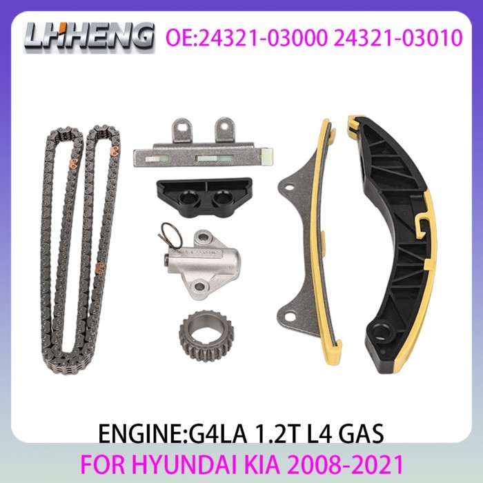 G4LA Engine Timing Chain Kit For HYUNDAI i10 i20 KIA PICANTO RIO STONIC 1.2L 1.2 L T L4 GAS 2008-20