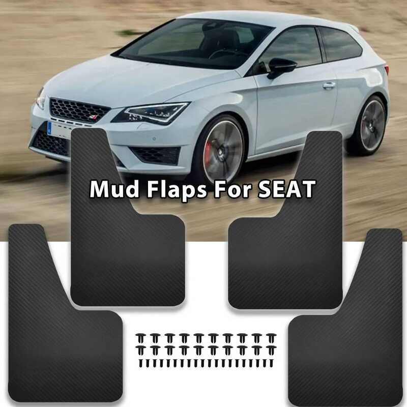รถ Mud Flaps ด้านหน้าด้านหลัง Fender Mudflaps สําหรับที่นั่ง Leon ST Cupra R 1 2 3 3.5 4 Ibiza 6l 6j
