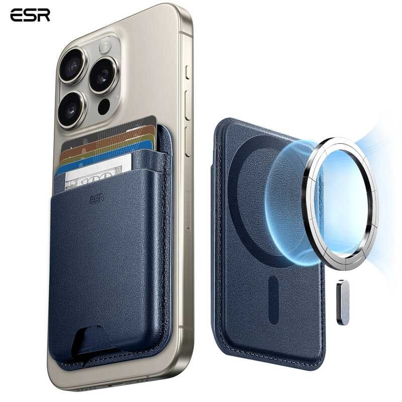 ESR 15 HaloLock Magnetic Wallet 14 Smart Card Storage Case 12/12 สําหรับ 13 Pro Max