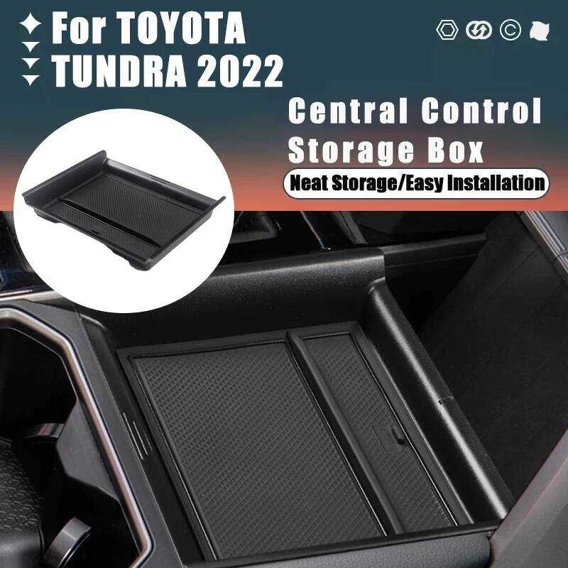 สําหรับTOYOTA TUNDRA 2022 Central Control Armrest Storage Partitionการปรับเปลี่ยนStorwing Tiกล่องอุป