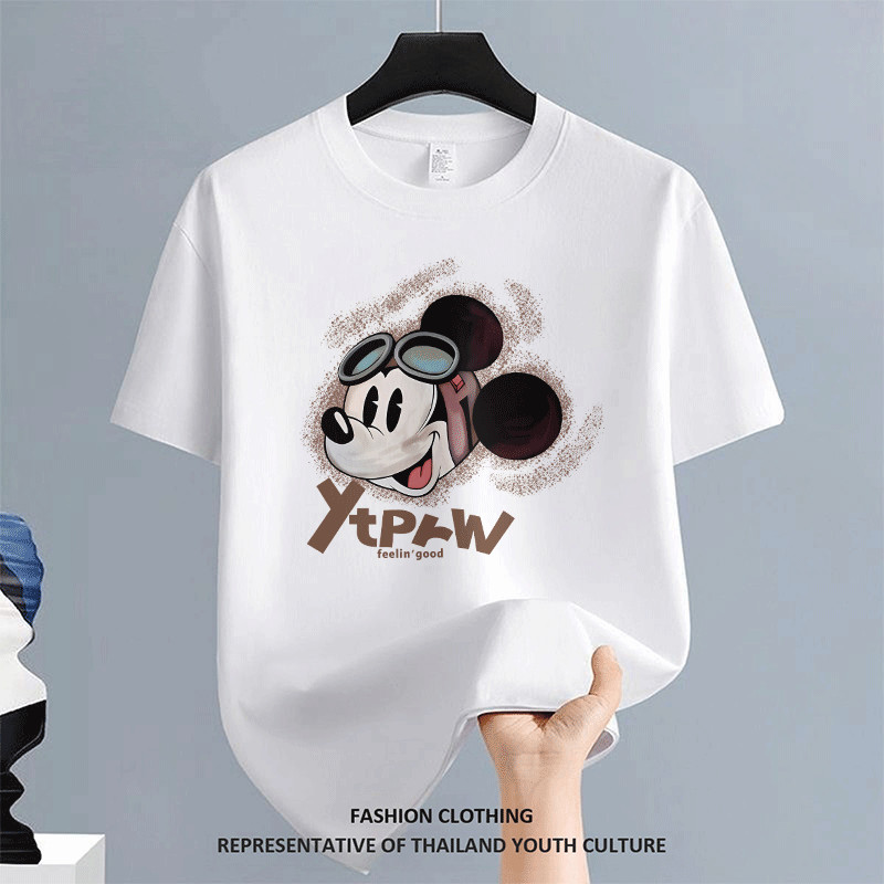 [COD] สตรีทแฟชั่น คอกลม สีดําแขนสั้น ลายการ์ตูน COOL เสื้อยืด FASHION เสื้อยืดแฟชั่น เสื้อยืดผู้ชาย เสื้อยืด