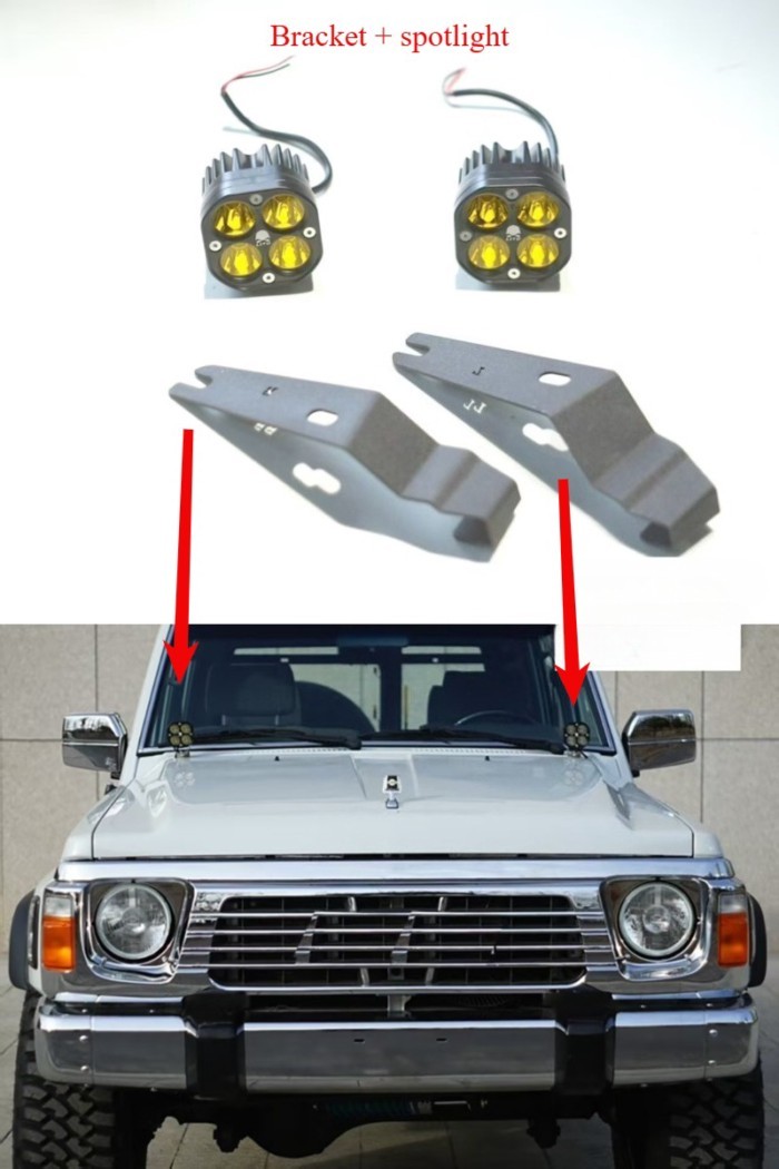 For 87-04 Nissan Safari Y60 spotlight base mounting bracket, add patrol Y60 spotlight + base