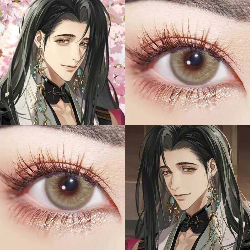 คอนแทคเลนส์เปลี่ยนสีญี่ปุ่น Kite Guo Jia เสริมภาพลักษณ์cosplay แบบ Maru Edinburgh Palm