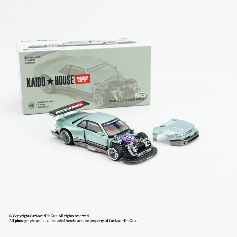 Kaido House+MINIGT 1:64 Nissan Silvia S13 汽车