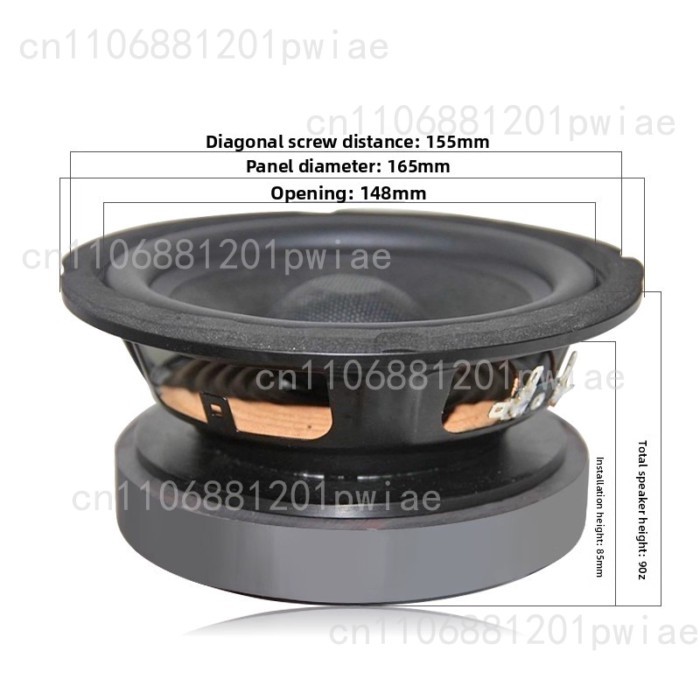 6.5/8 Inch subwoofer, dual voice coil subwoofer 4ohms